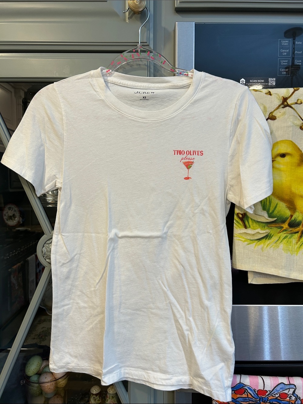 J. Crew Collector Martini Graphic Cotton Tee XS